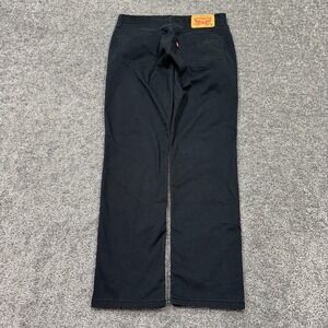 Levis Pants Mens 29x30 Black Blue 511 Slim Fit Casual Logo Pockets City Workwear